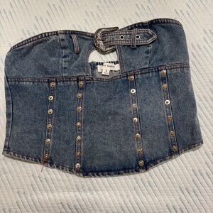 Levi's Women's Denim Corset Top